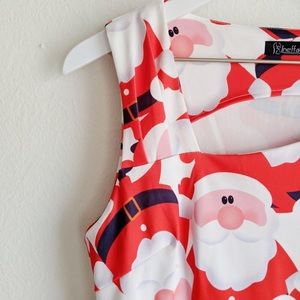 Santa Claus Christmas Sleeveless Dress NWT